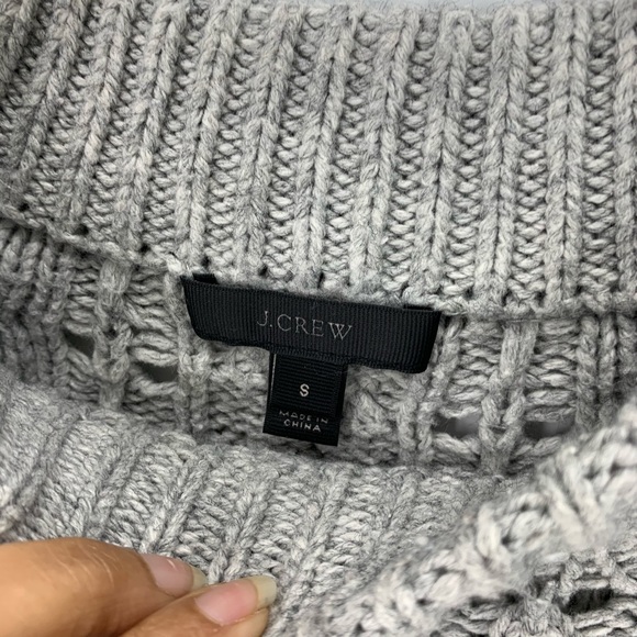 J crew wool blend grey sweater size small - Picture 4 of 7